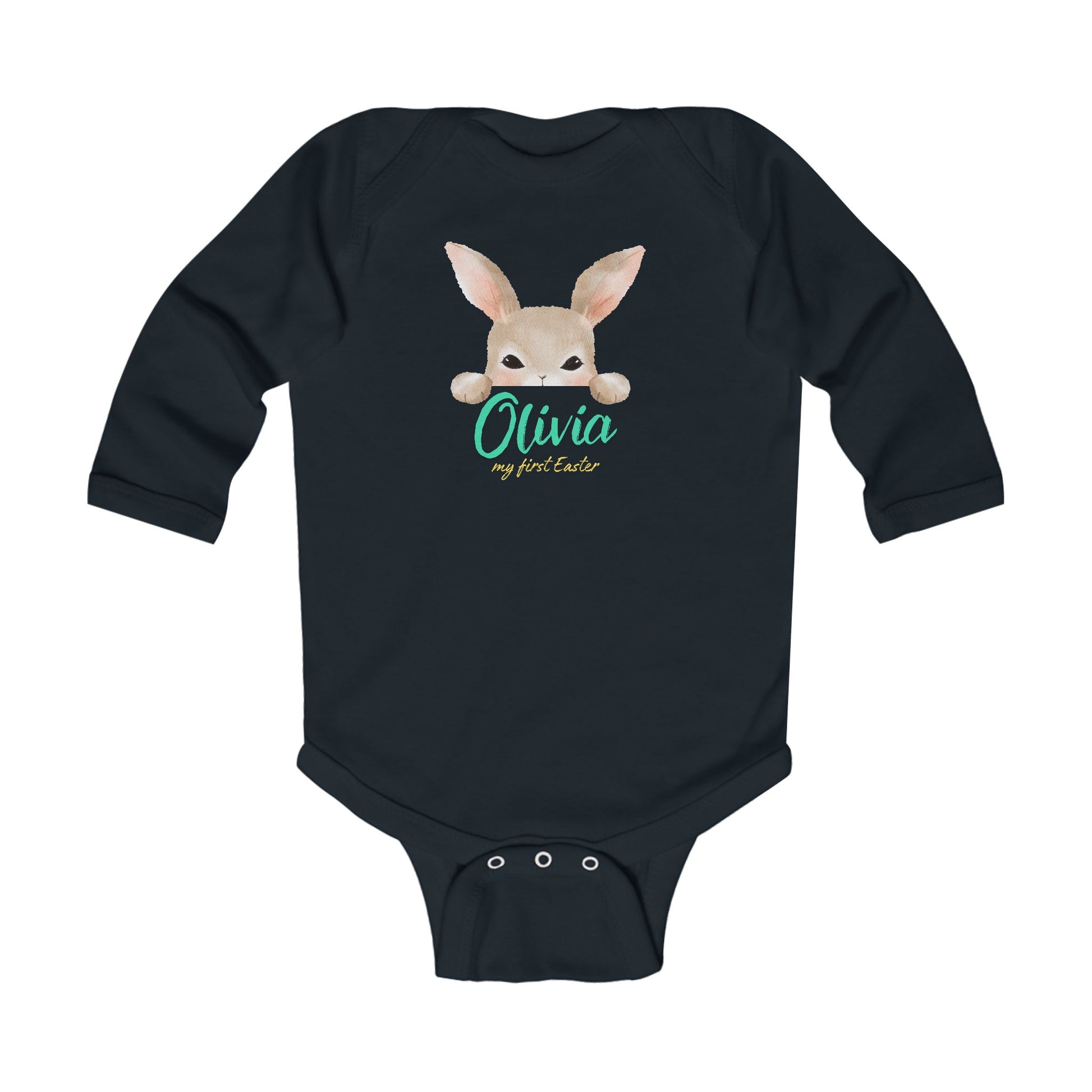 Infant Bodysuit personalized with a Name- My first Easter