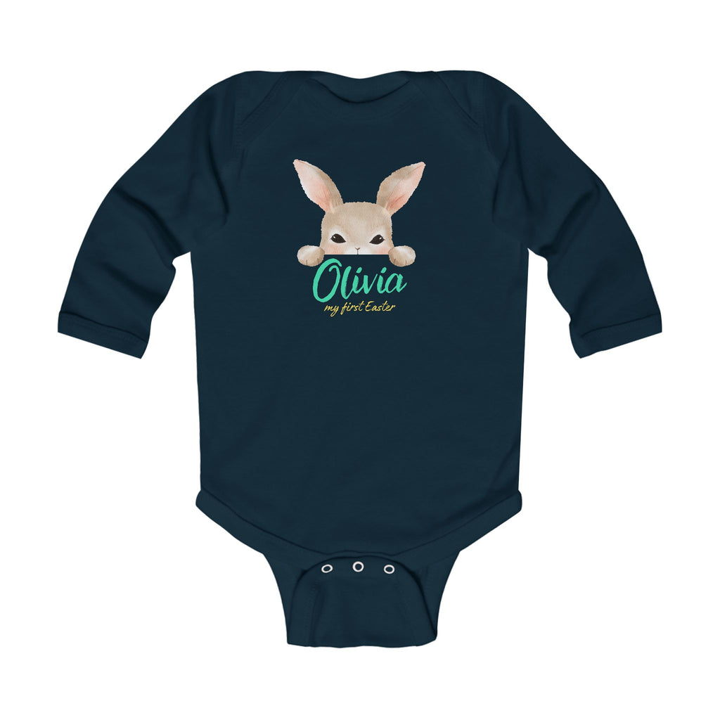 Infant Bodysuit personalized with a Name- My first Easter