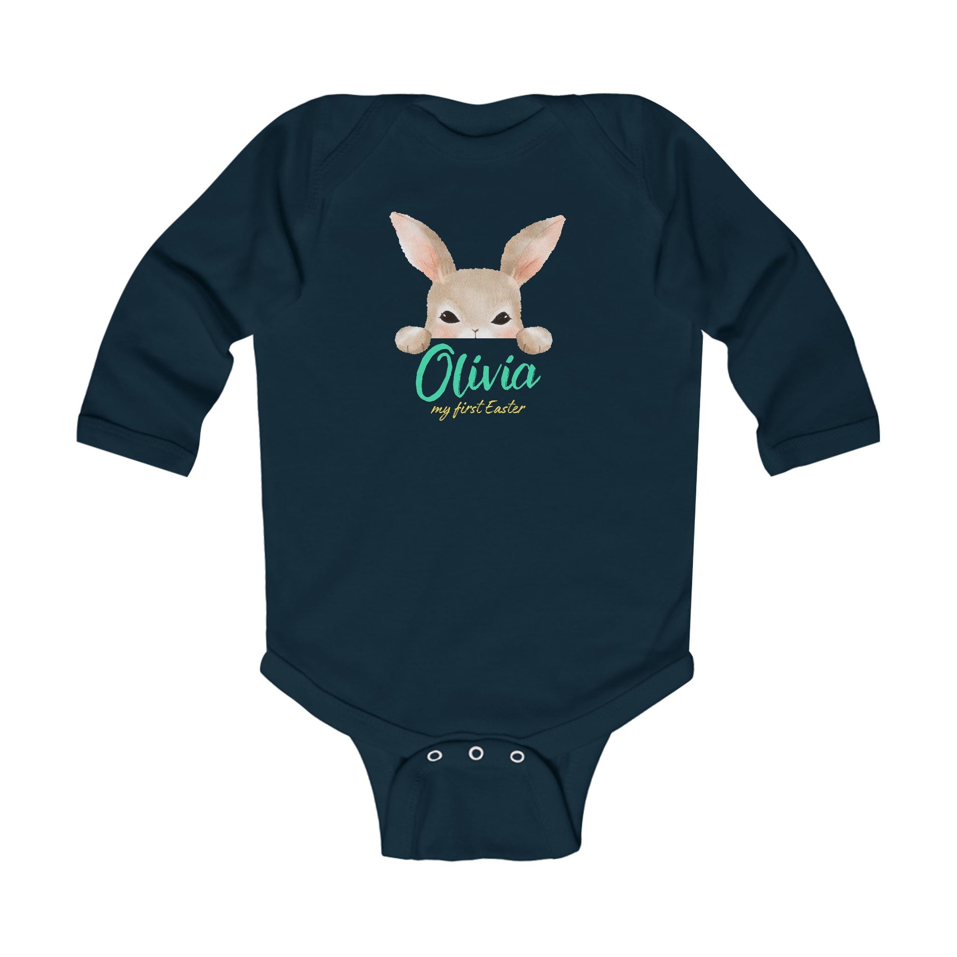 Infant Bodysuit personalized with a Name- My first Easter