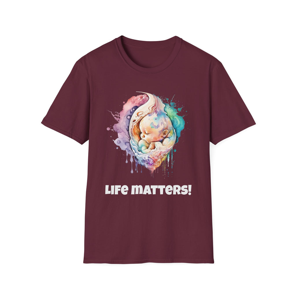 Życie ma znaczenie! Koszulka Softstyle Pro-life Baby w różnych kolorach 
