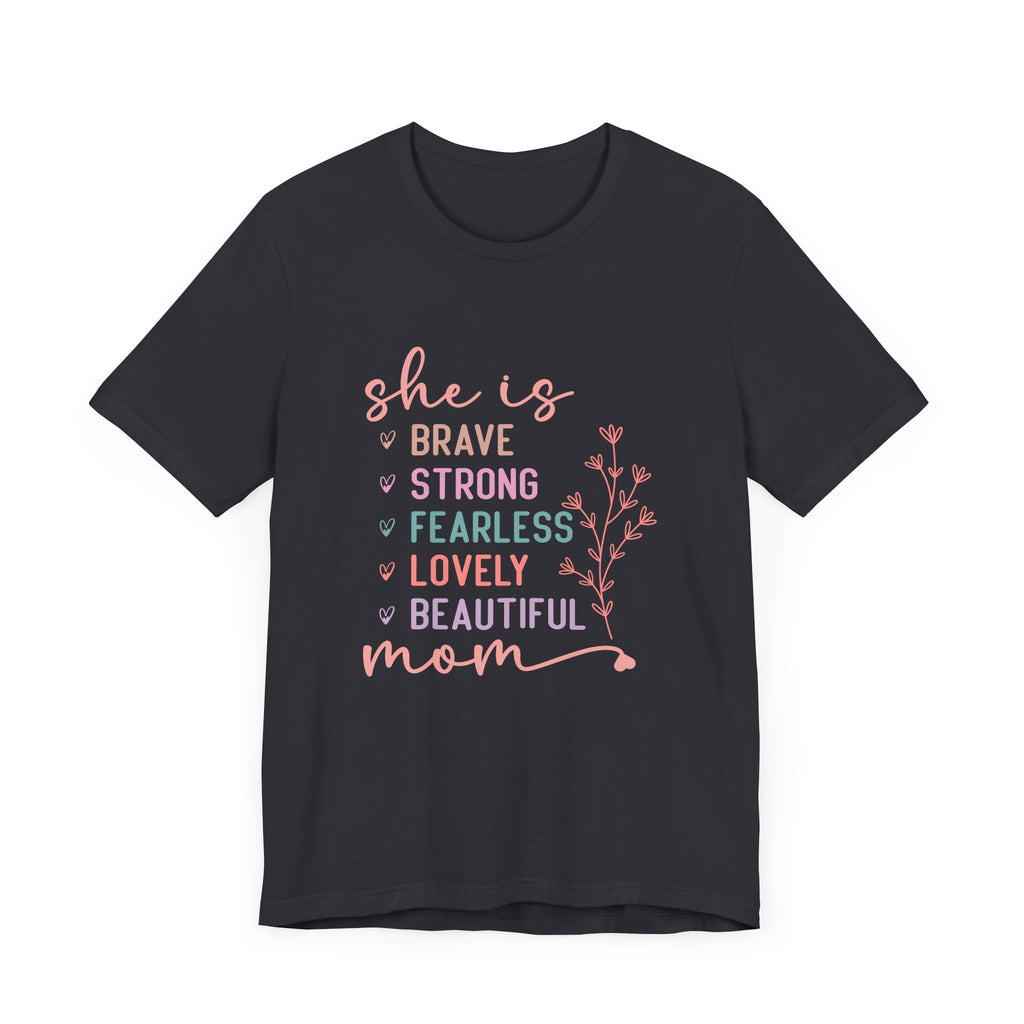 Camiseta de manga corta de jersey "Ella es mamá" | Canadá 