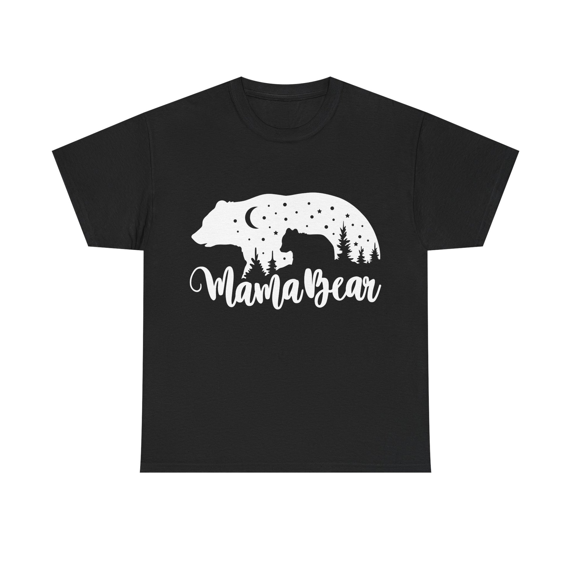 Camiseta de algodón grueso Mamá Osa 