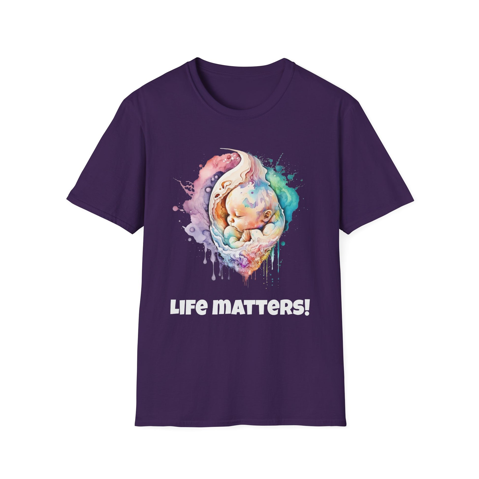 ¡La vida importa! Camiseta Softstyle Pro-vida para bebé. Disponible en varios colores. 