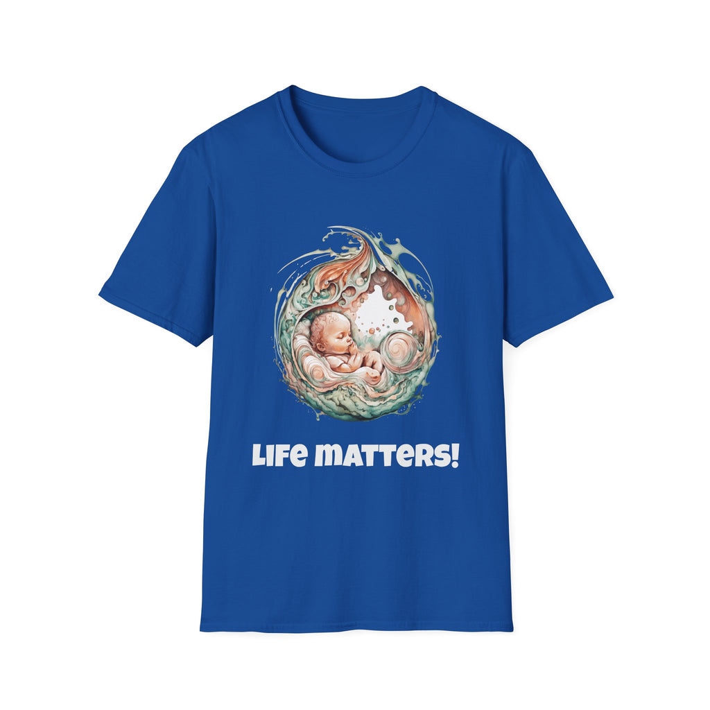 Życie ma znaczenie! Koszulka Softstyle Pro-life w różnych kolorach 