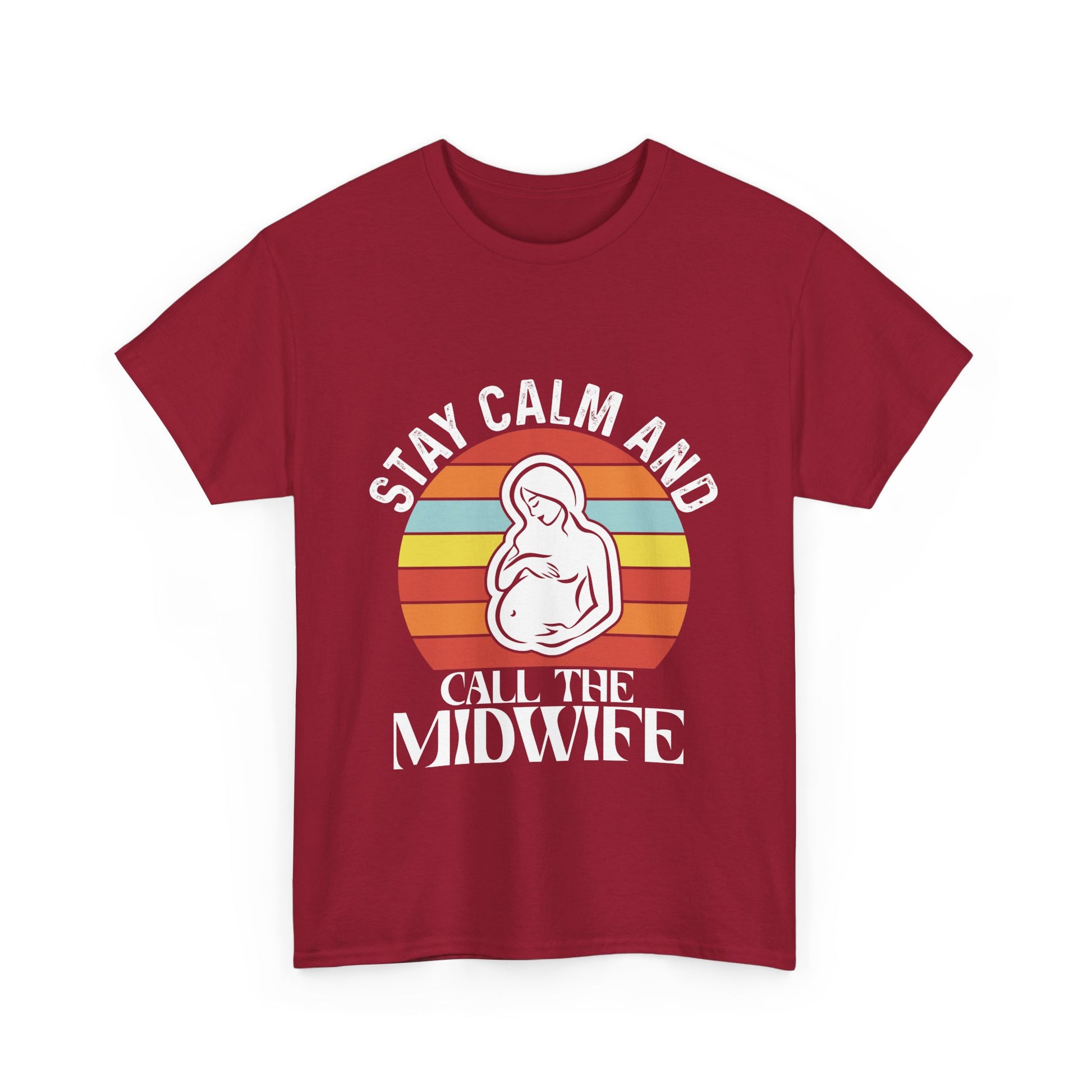 Camiseta de algodón grueso "Llama a la partera"