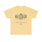 Camiseta de algodón grueso personalizada Blessed Mom en diferentes colores, ¡con los nombres de tus hijos! 