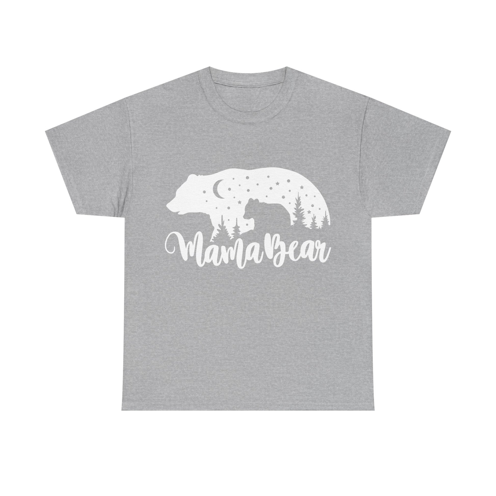 Camiseta de algodón grueso Mamá Osa 
