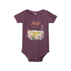 personalized bodysuit with a name and a date baby cute