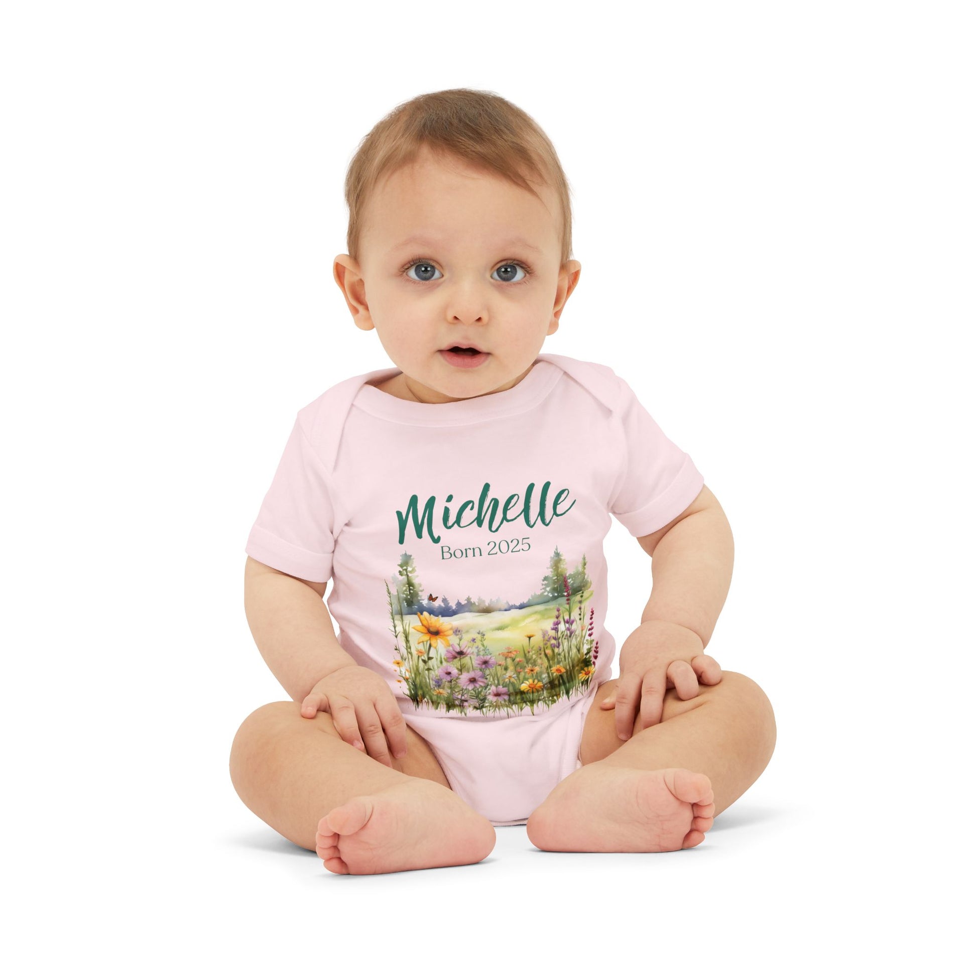 Personalized Onesie with a Name and Date
