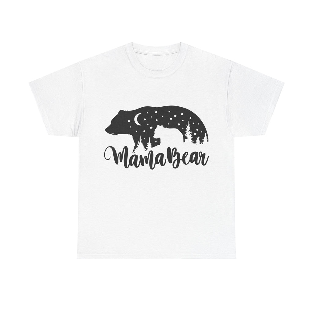 Camiseta de algodón grueso Mamá Osa 