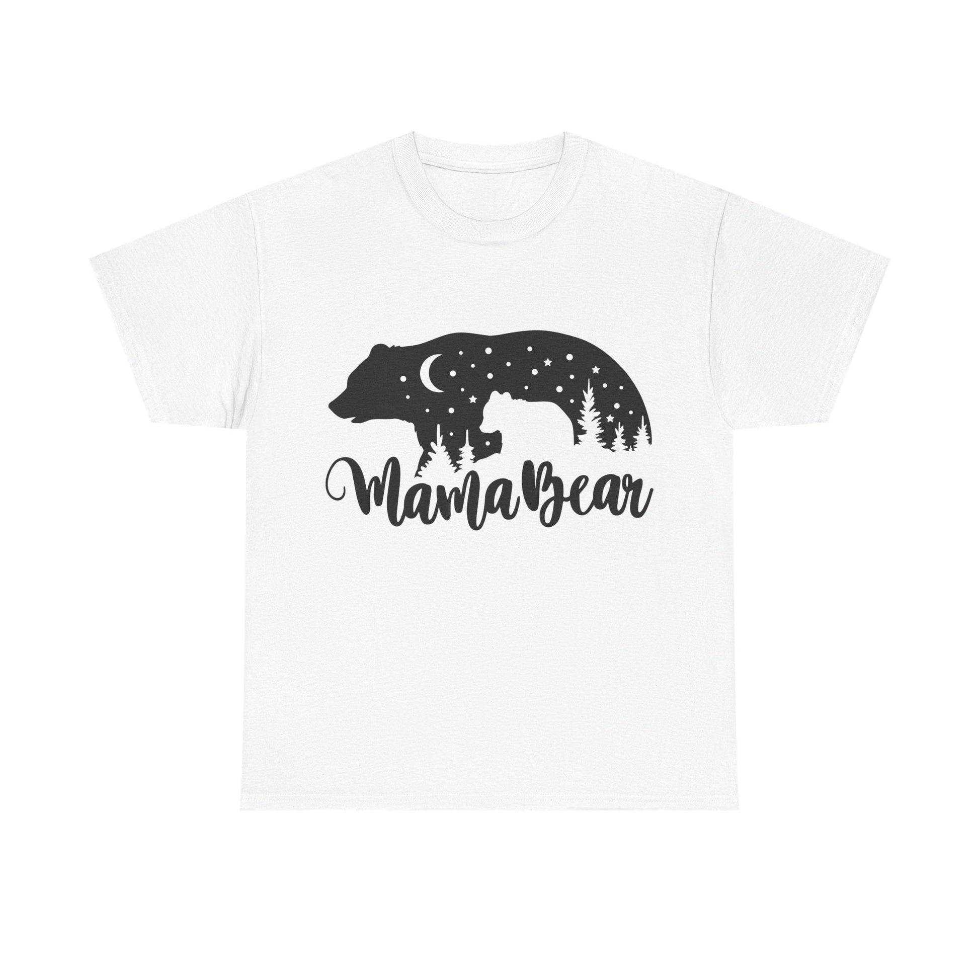 Camiseta de algodón grueso Mamá Osa 
