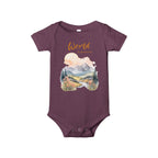 World is awesome baby bodysuit | Larger print