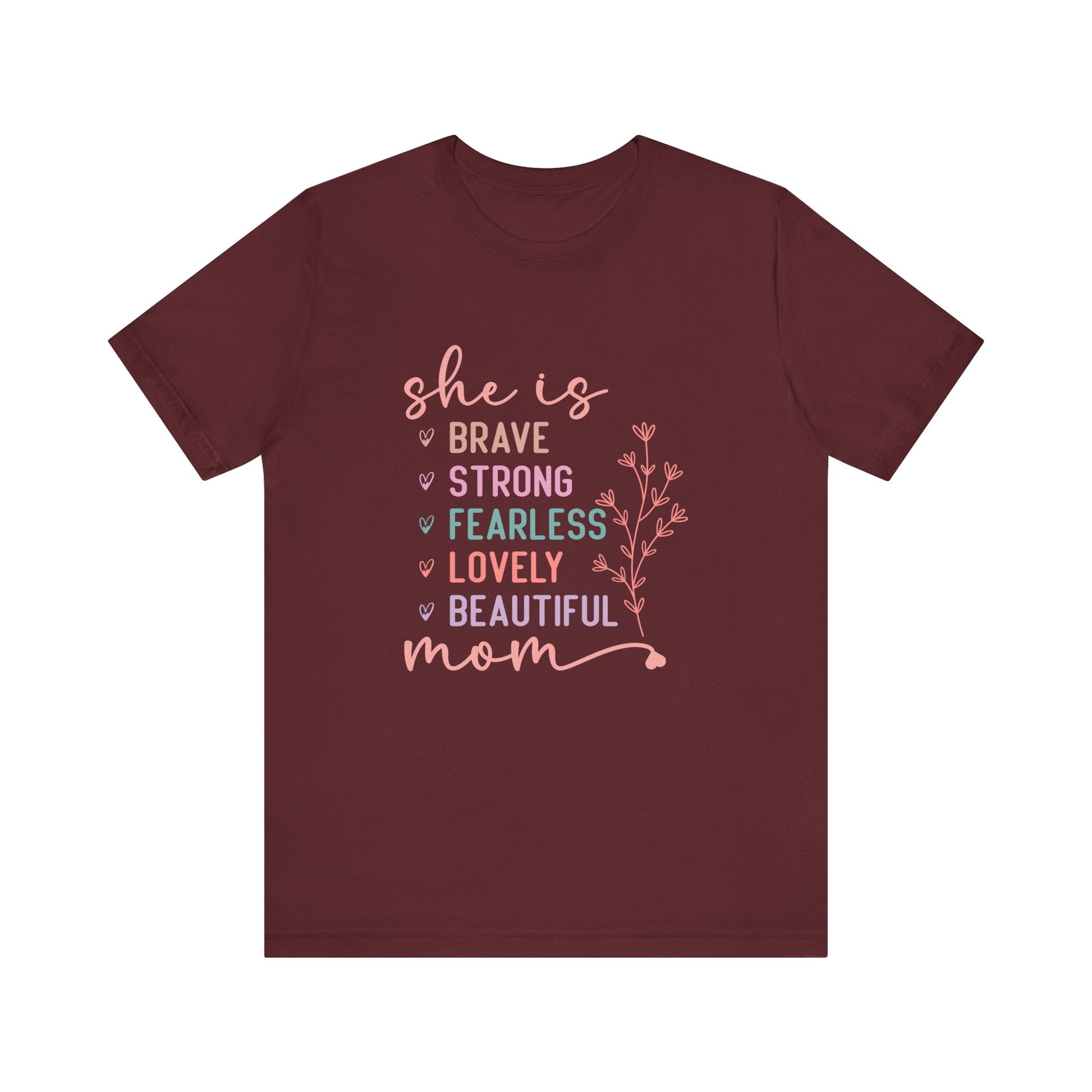 Camiseta de manga corta de jersey "Ella es mamá" | Canadá 