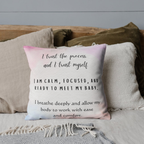 affirmation pillow for birth