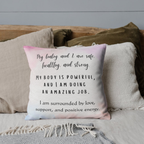 affirmation pillow for birth