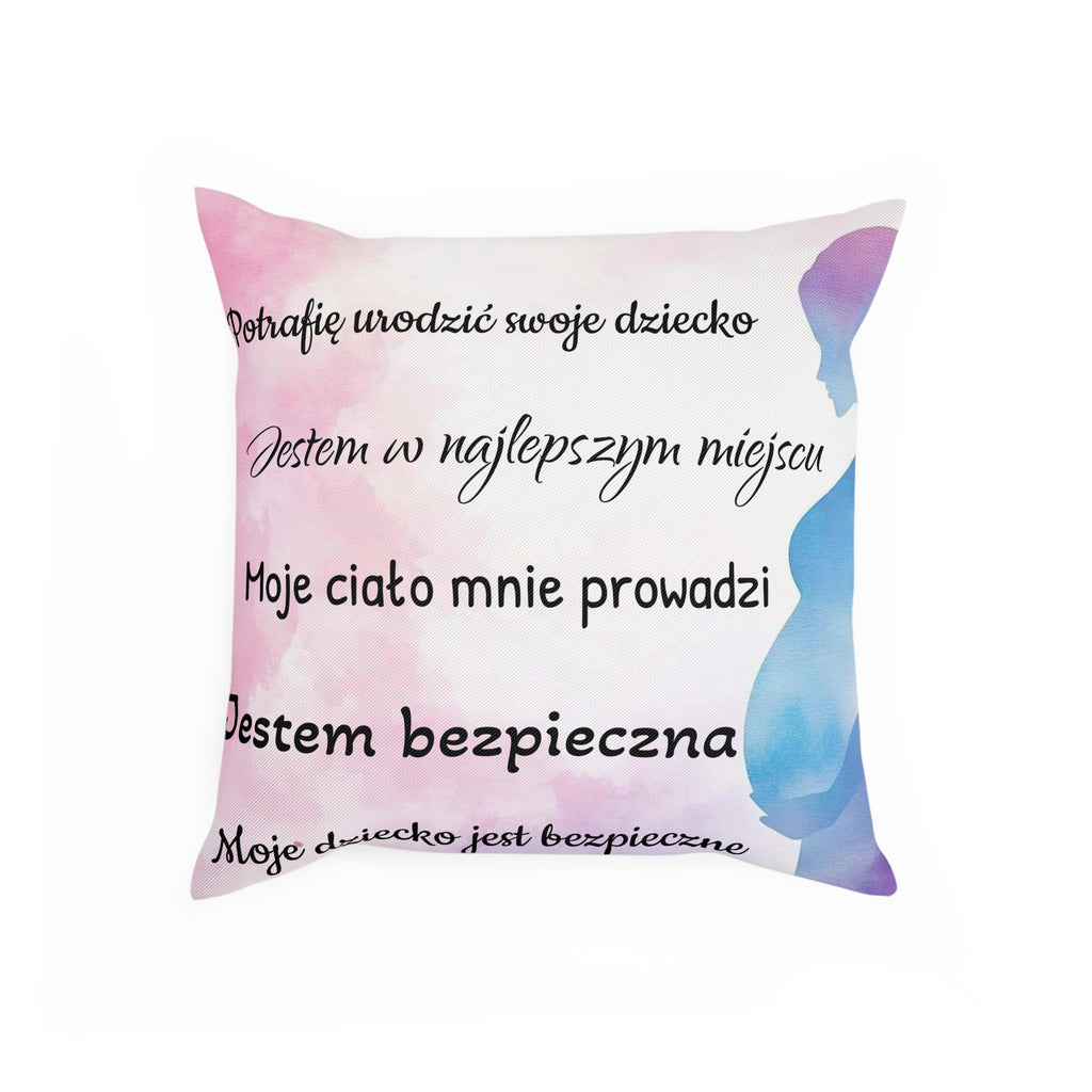 In Polish, from Poland : Poduszka mocy na poród, poduszka z afirmacjami, hipnoporód