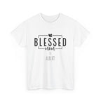 Camiseta de algodón grueso personalizada Blessed Mom en diferentes colores, ¡con los nombres de tus hijos! 