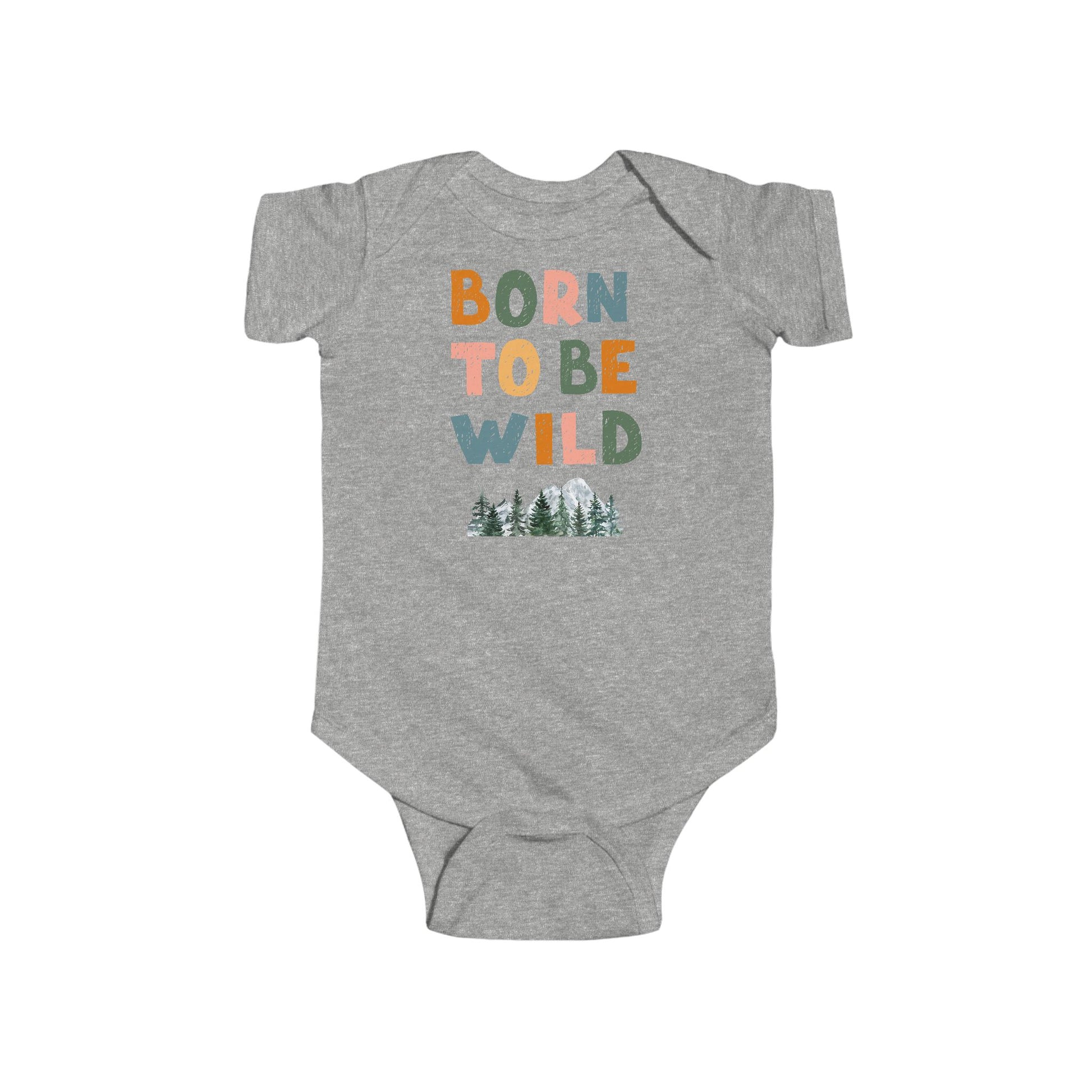 Nacido para ser salvaje | Body infantil de punto fino