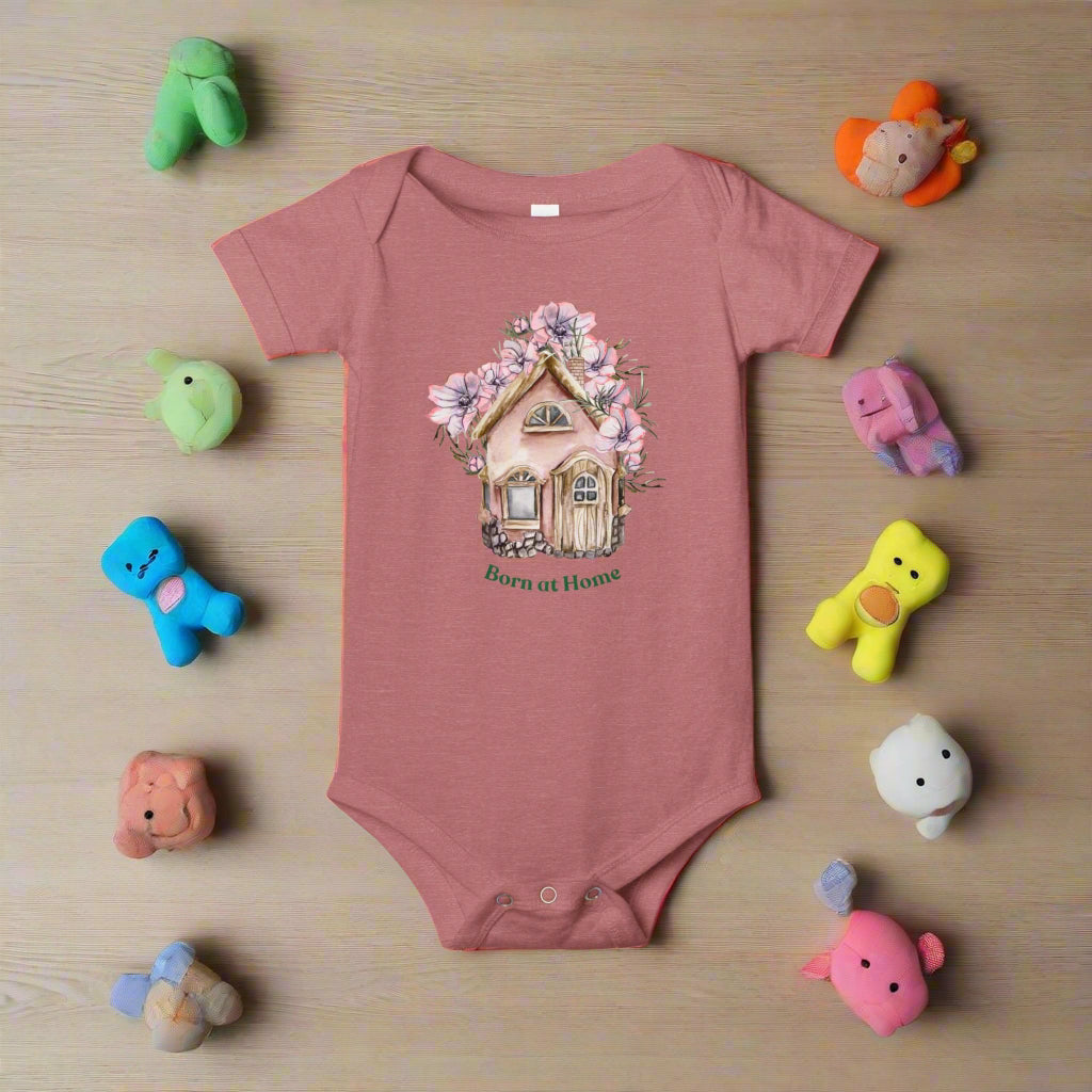 born at home baby bodysuit
