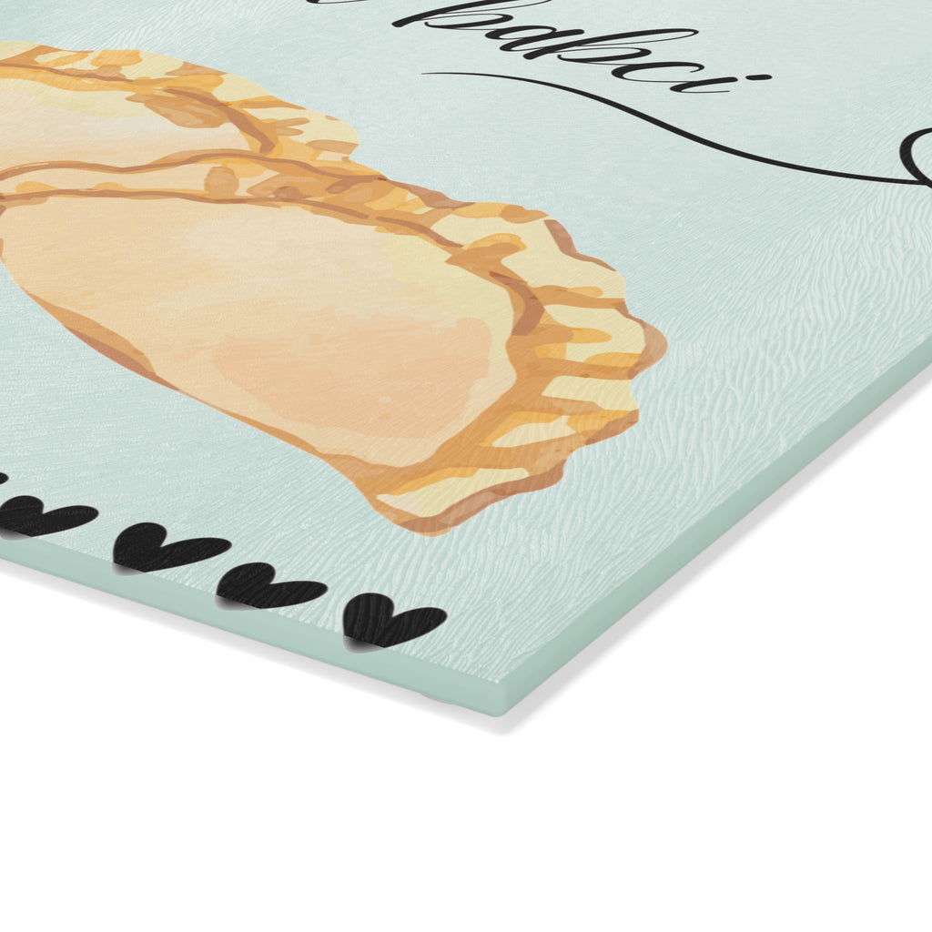 Pierogi od babci - Glass Cutting Board