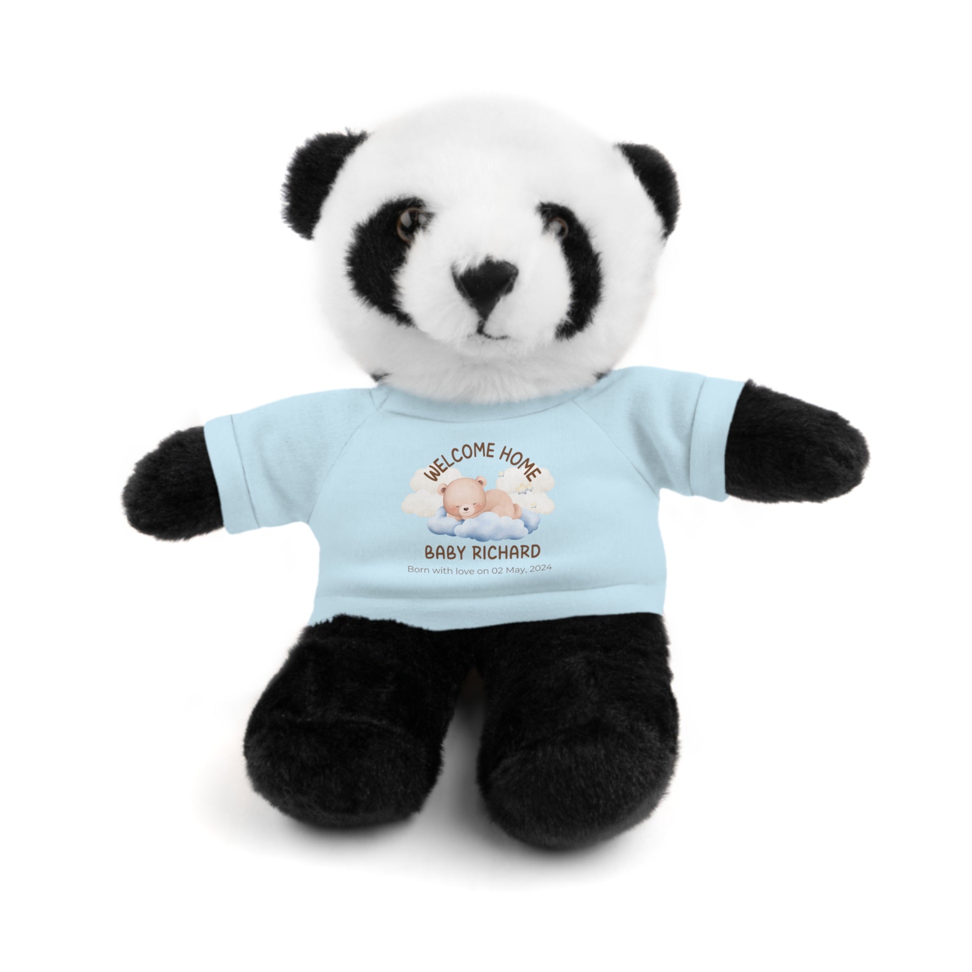 Peluches personalizados con camiseta | diferentes colores y animales disponibles