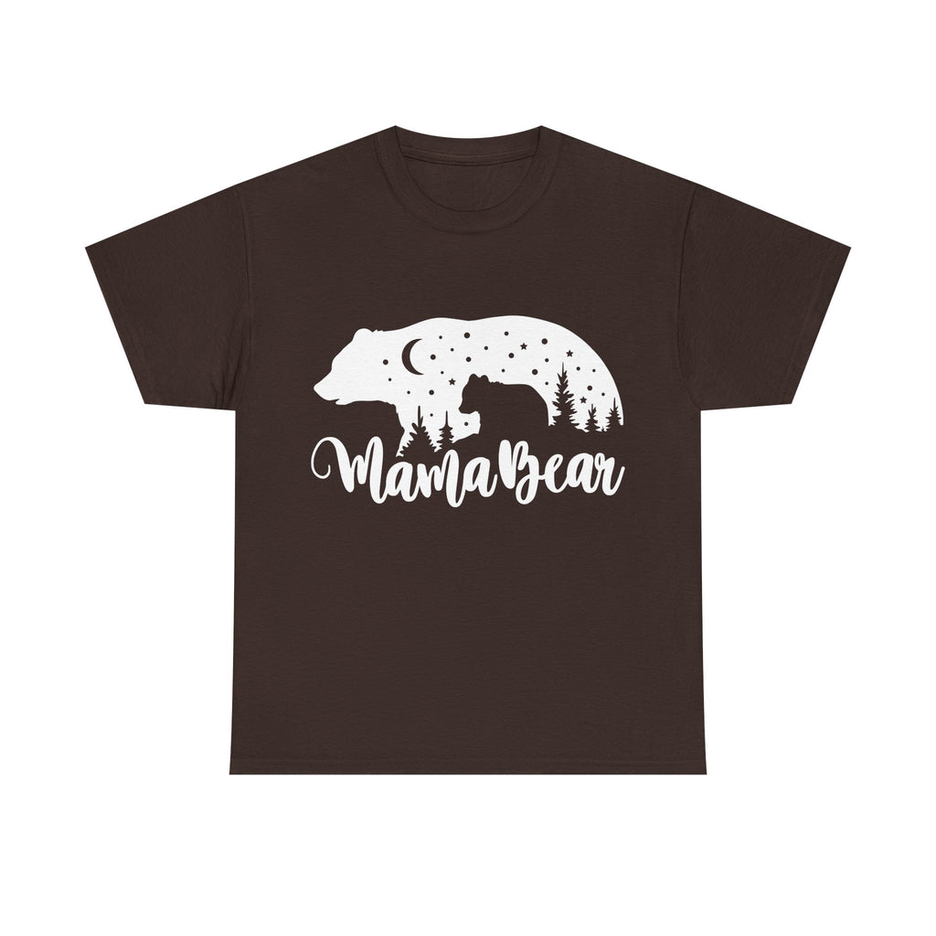 Camiseta de algodón grueso Mamá Osa 
