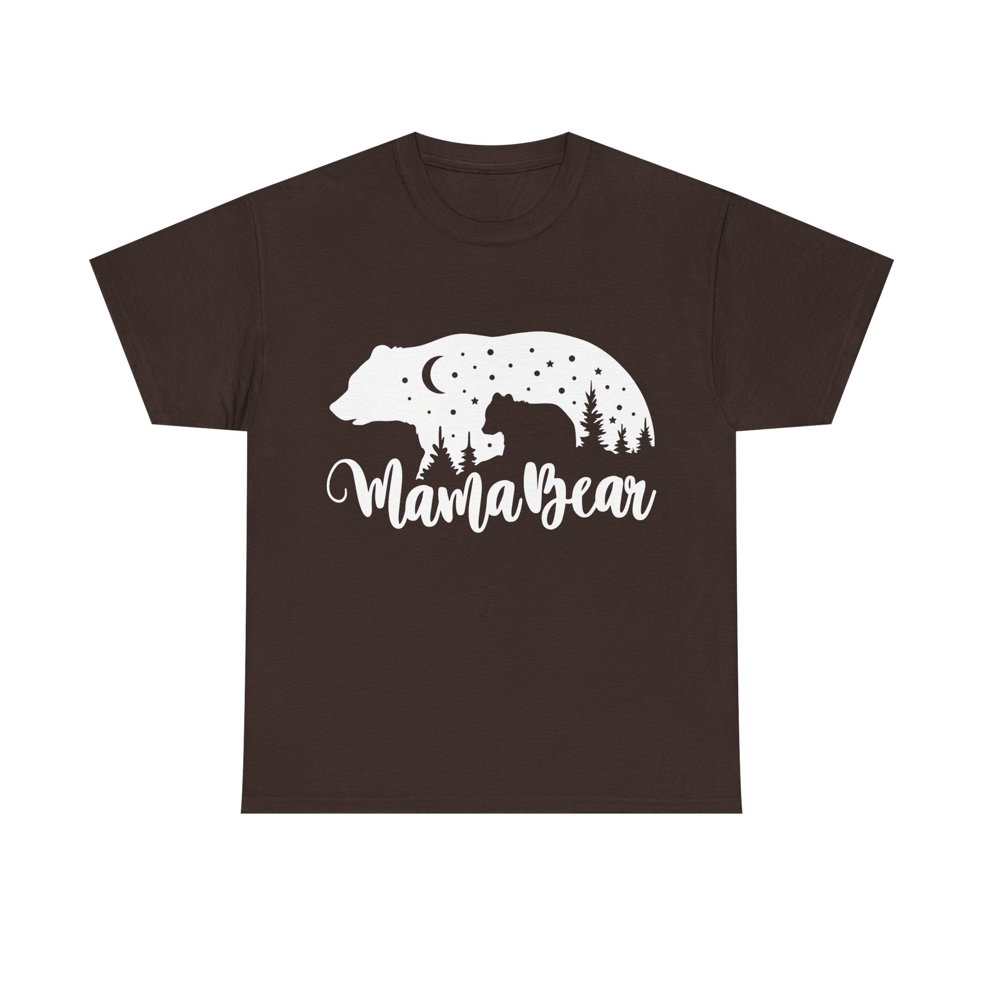 Camiseta de algodón grueso Mamá Osa 