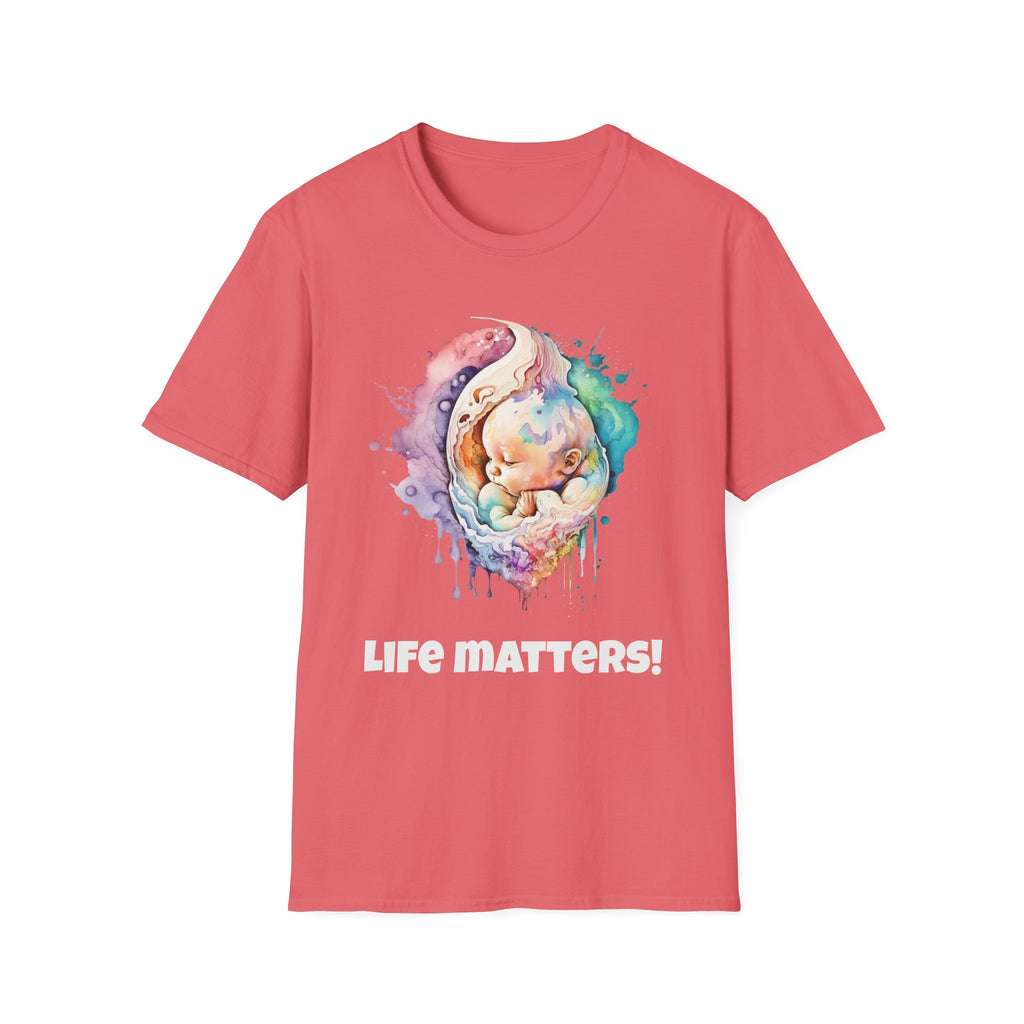 Życie ma znaczenie! Koszulka Softstyle Pro-life Baby w różnych kolorach 