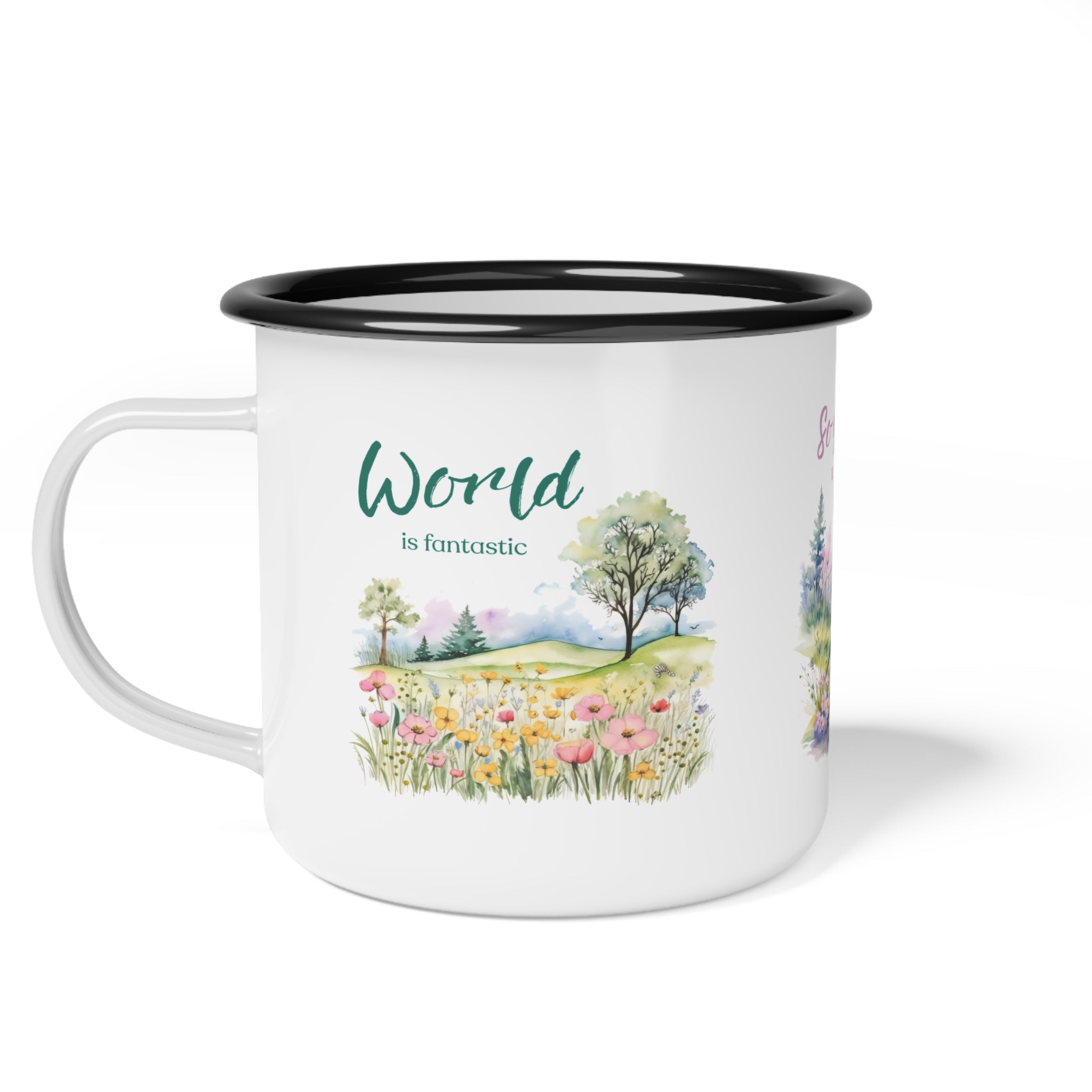 Enamel Cup - World is awesome