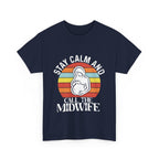 Camiseta de algodón grueso "Llama a la partera"