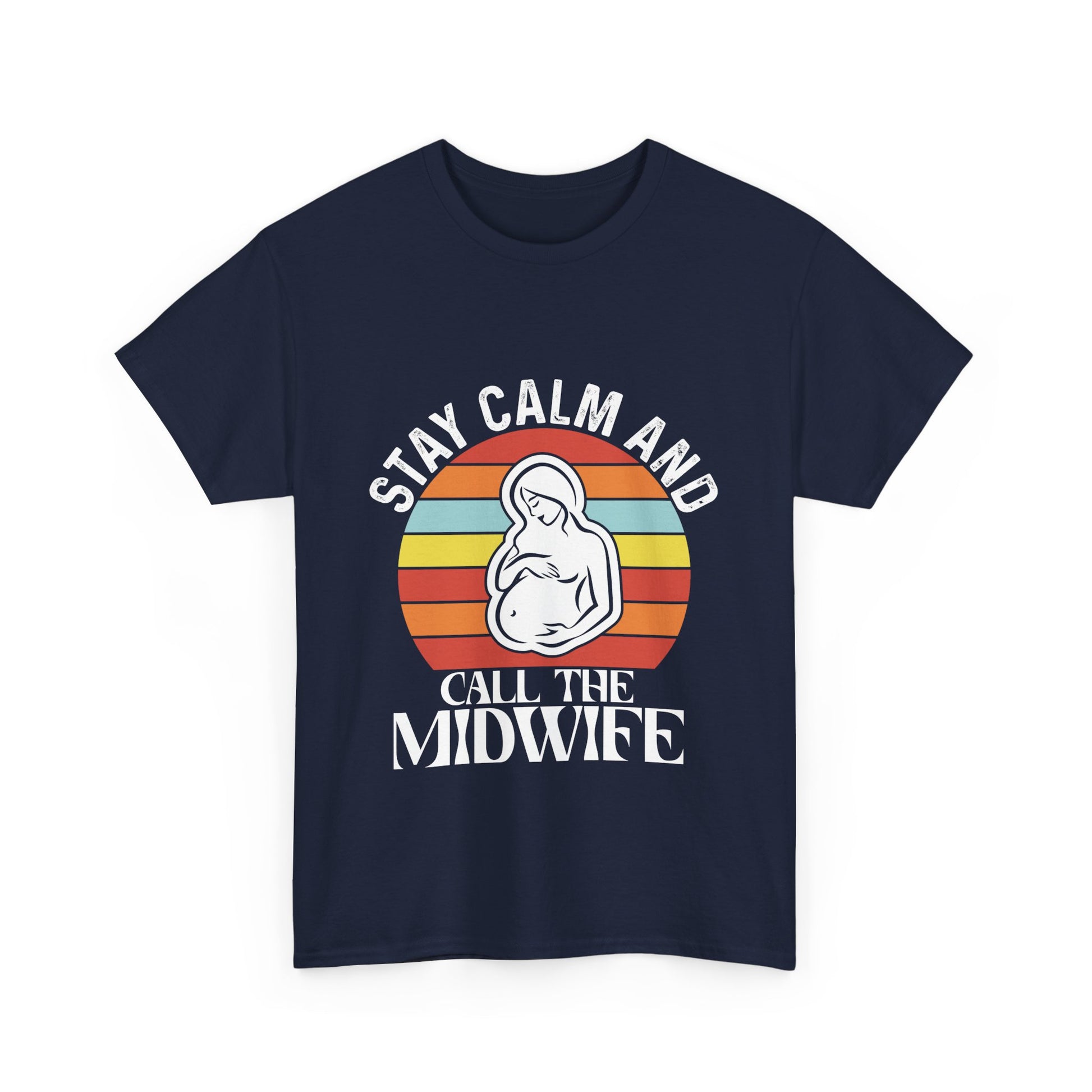 Camiseta de algodón grueso "Llama a la partera"