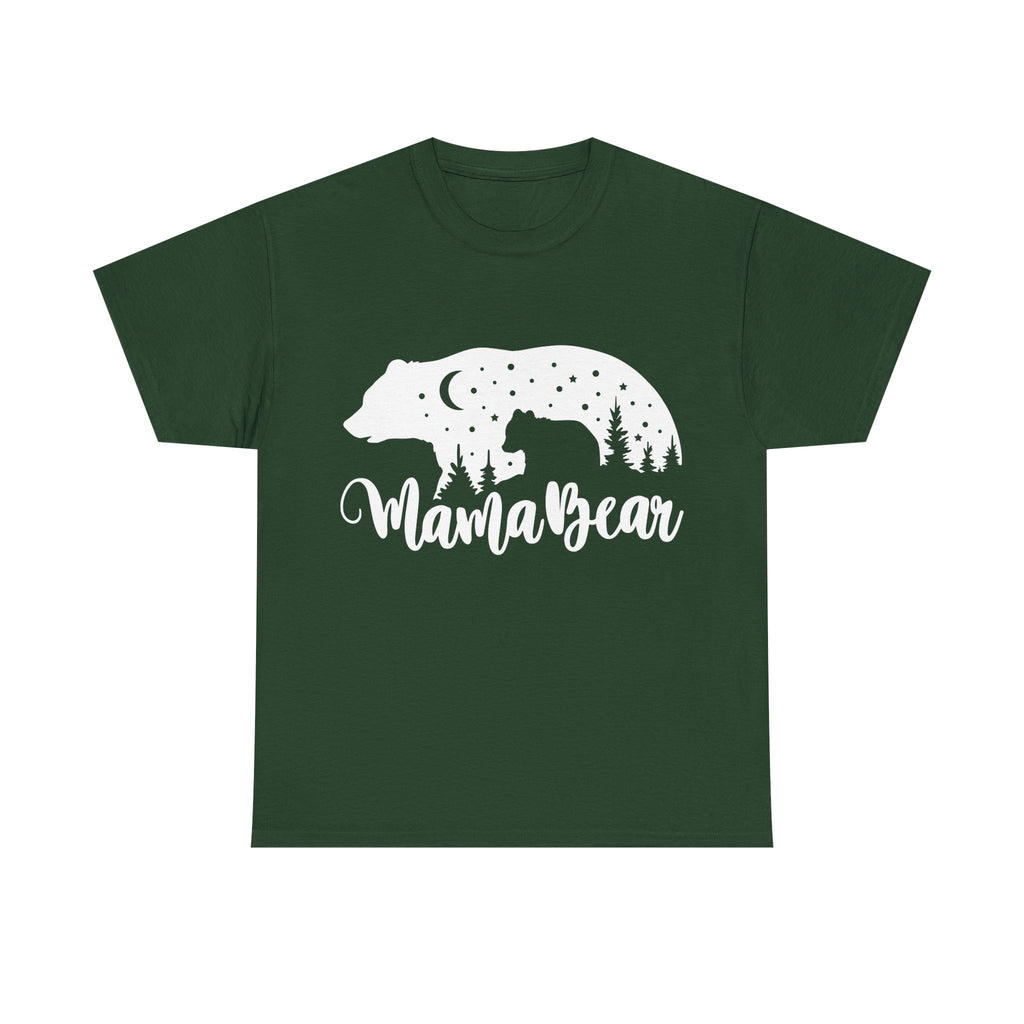 Camiseta de algodón grueso Mamá Osa 