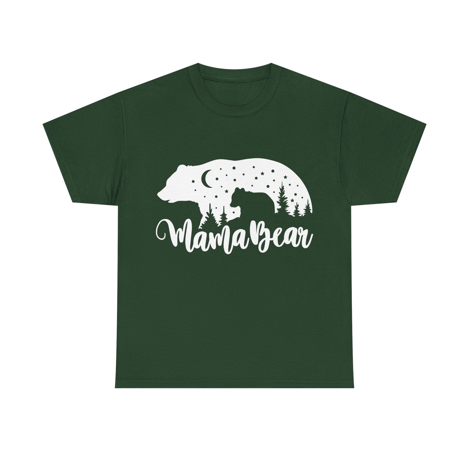 Camiseta de algodón grueso Mamá Osa 