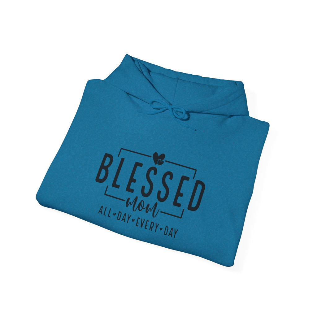 Sudadera con capucha personalizada Blessed Mom con los nombres de tus hijos 