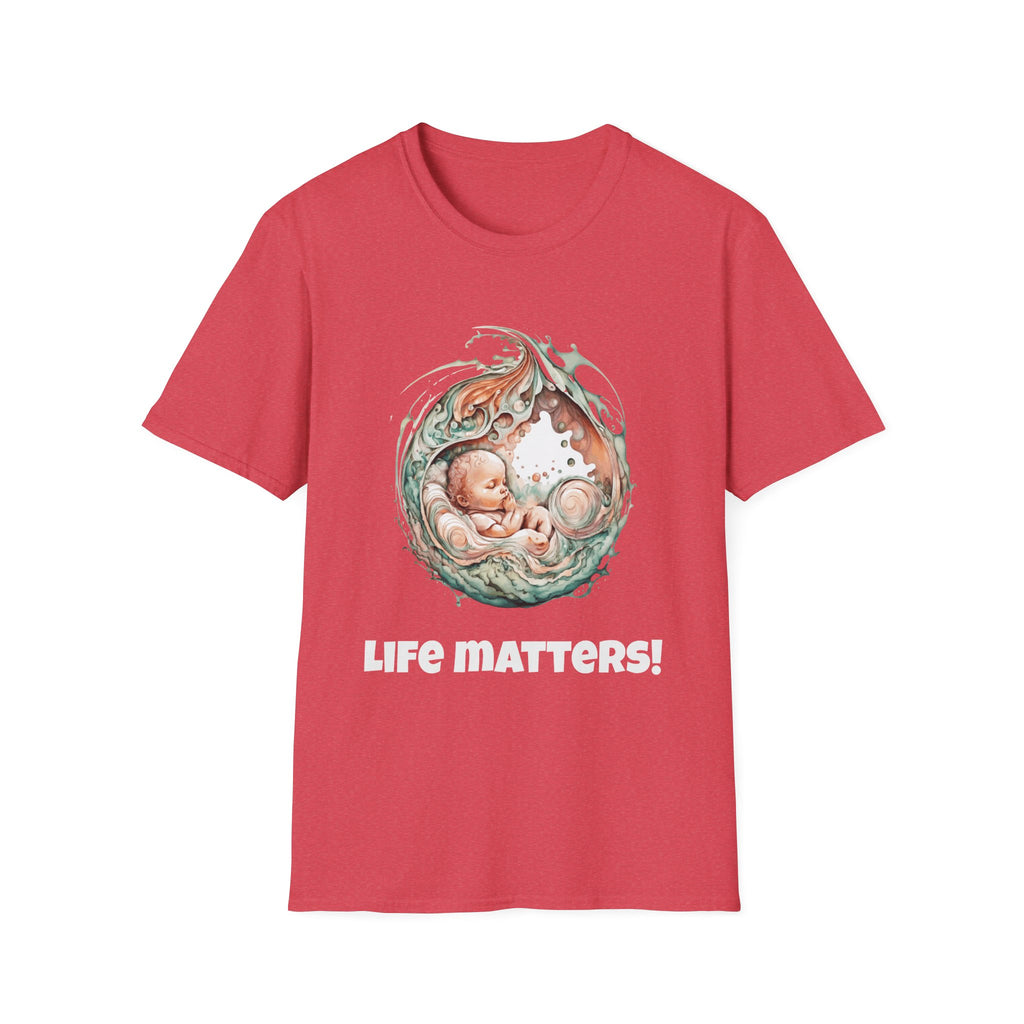 Życie ma znaczenie! Koszulka Softstyle Pro-life w różnych kolorach 