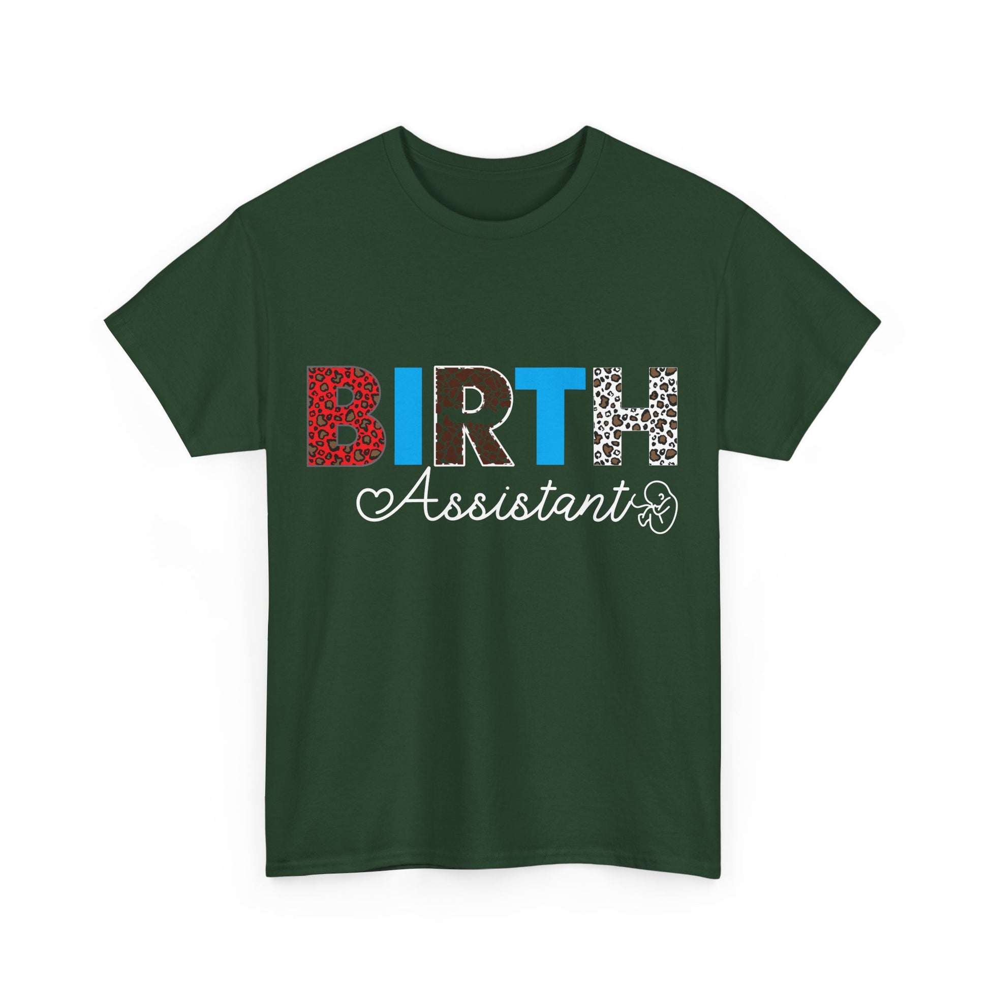 Camiseta de algodón grueso para asistente de parto