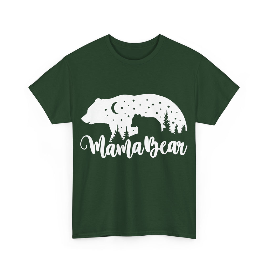 Camiseta de algodón grueso Mamá Osa 