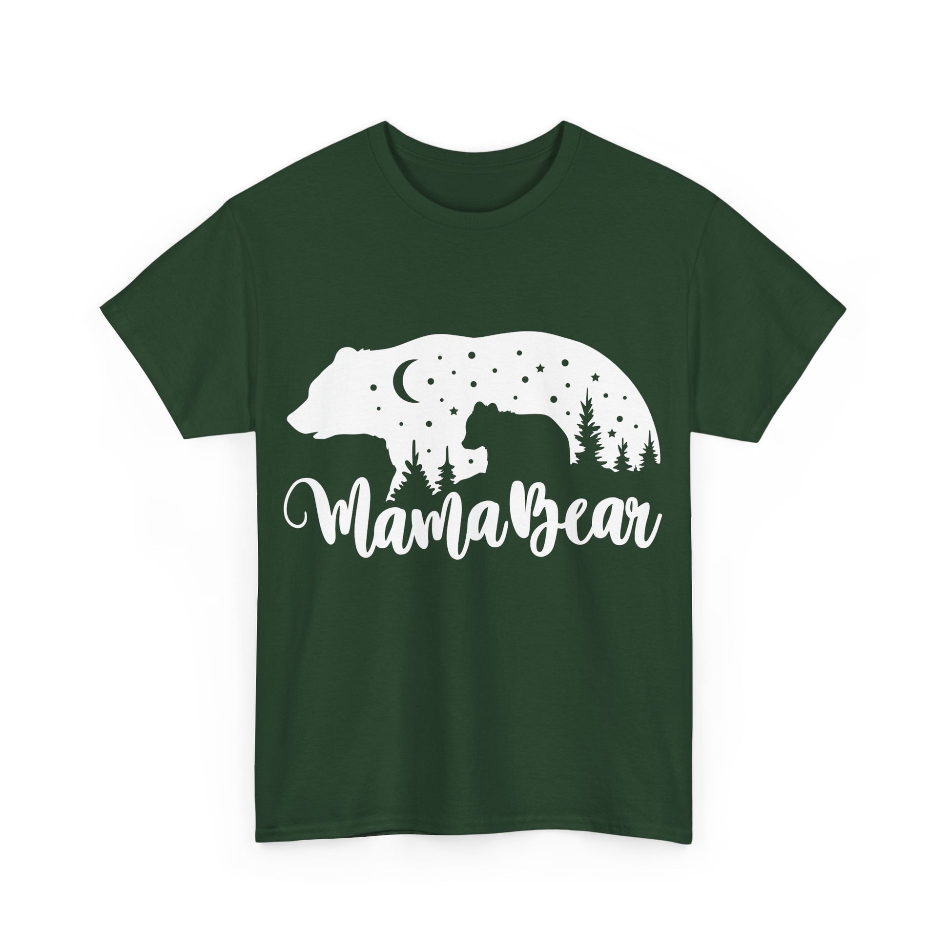 Camiseta de algodón grueso Mamá Osa 