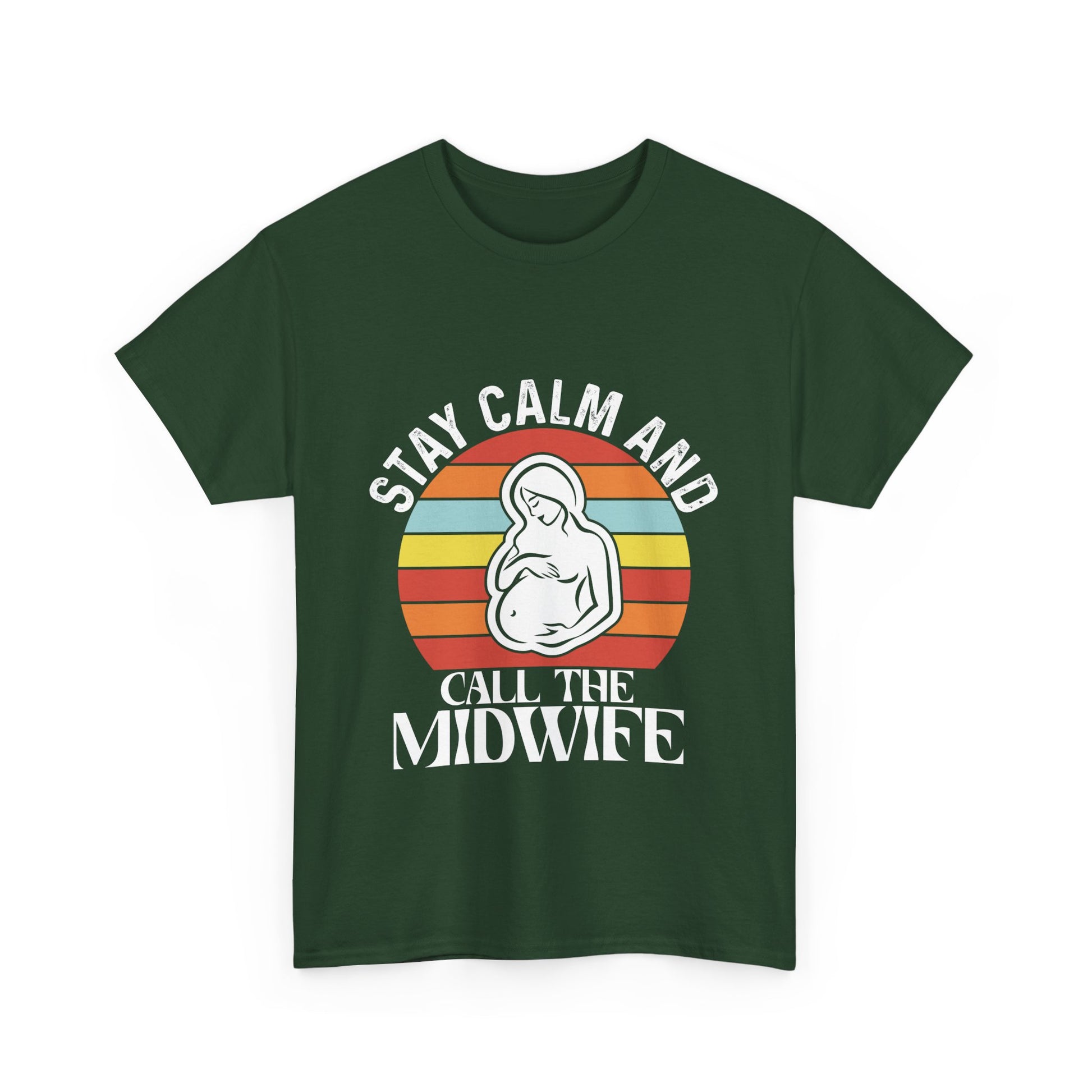 Camiseta de algodón grueso "Llama a la partera"