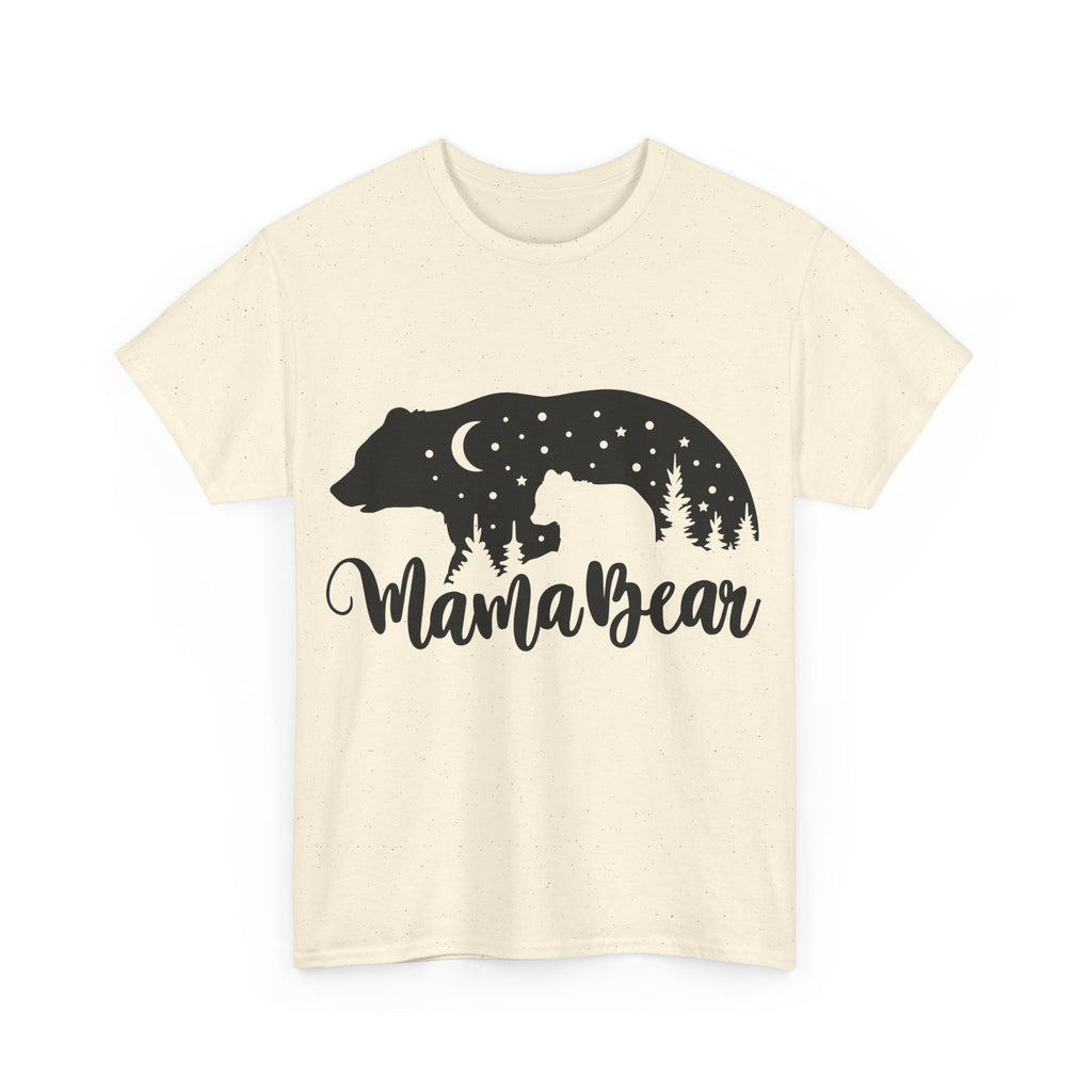 Camiseta de algodón grueso Mamá Osa 