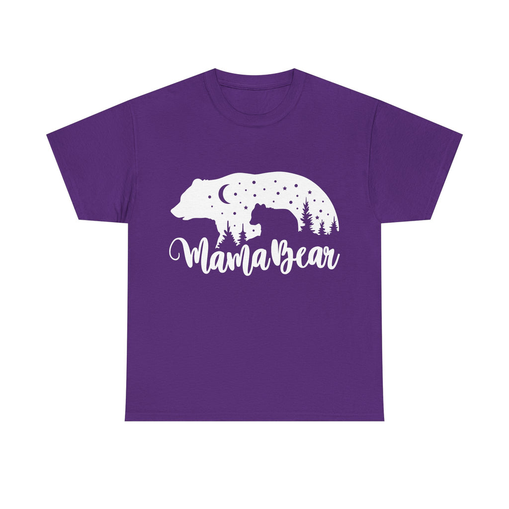 Camiseta de algodón grueso Mamá Osa 