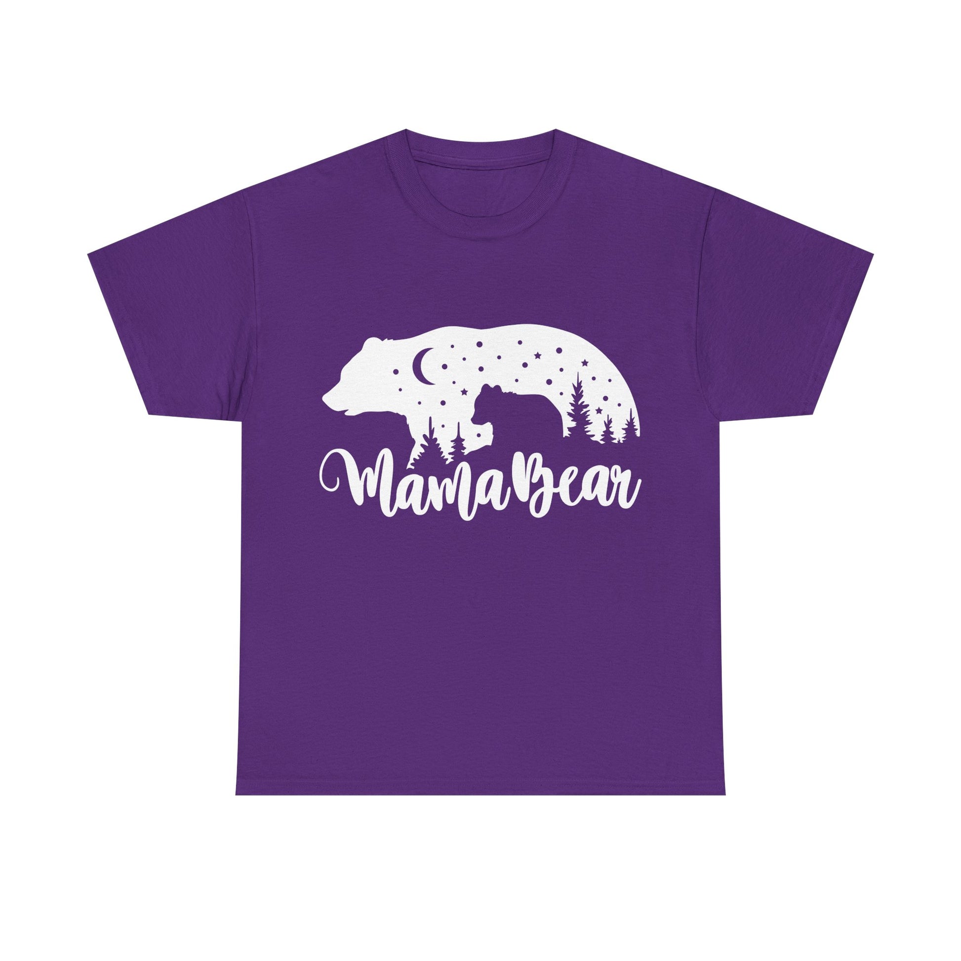 Camiseta de algodón grueso Mamá Osa 