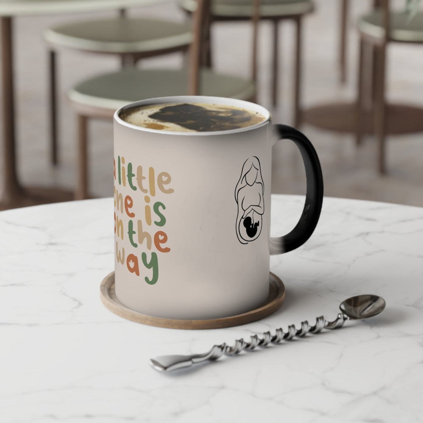 Pregnancy Announcement Color-Changing Mug