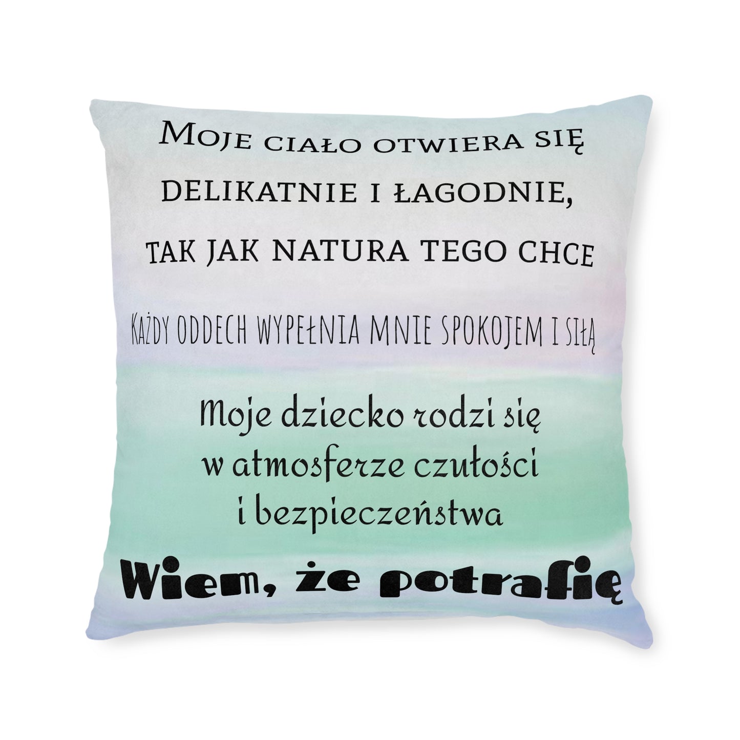 Square Pillow in Polish (po polsku) (Shipping from the UK)