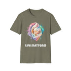 Life matters! Softstyle Pro-life Baby T-Shirt different colors available