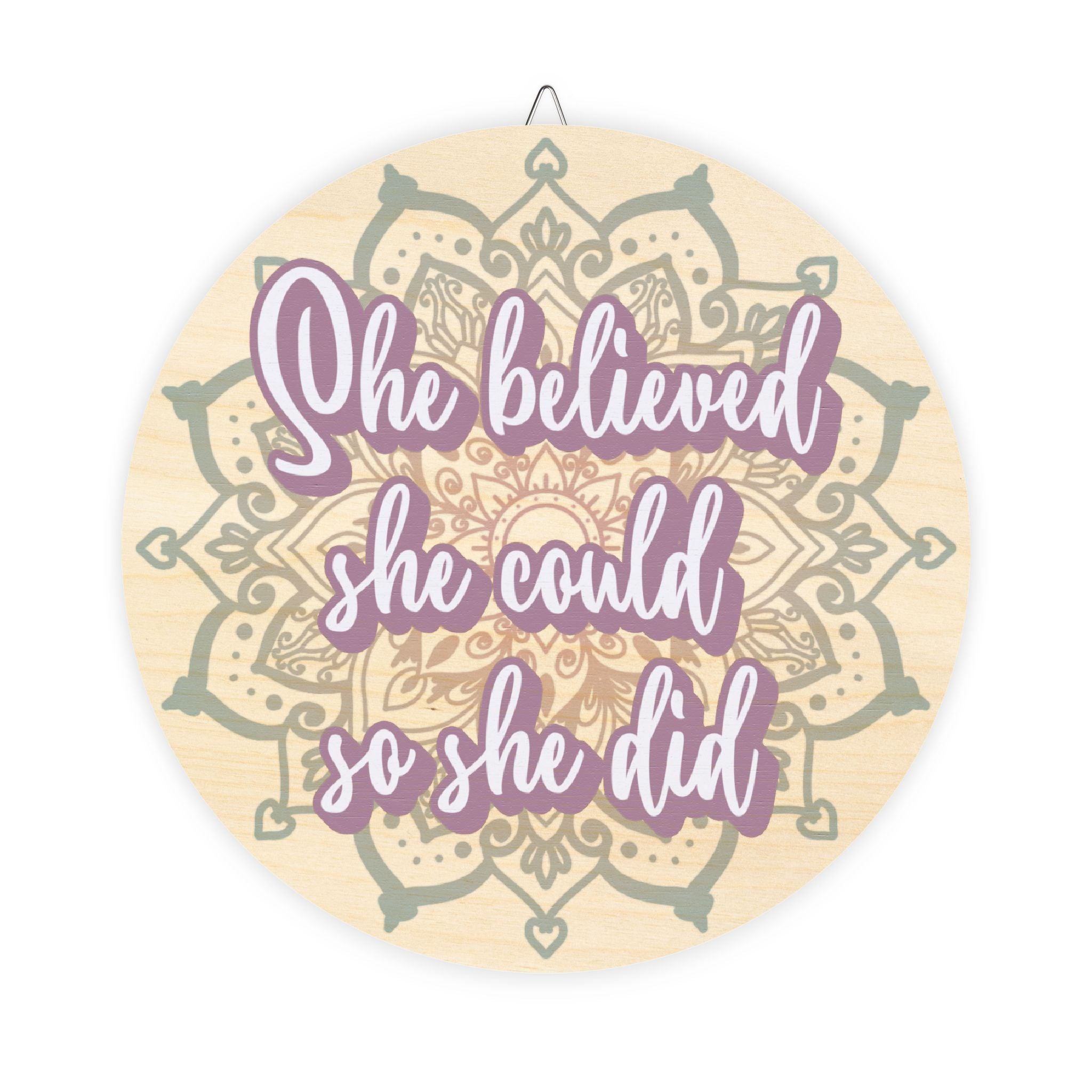 Affirmation Wood Sign