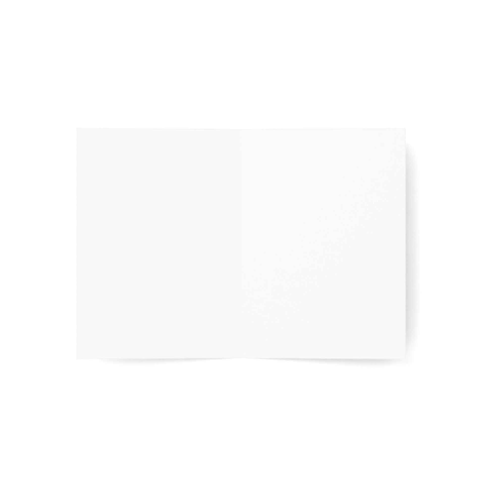 White square card condolence with a black border 