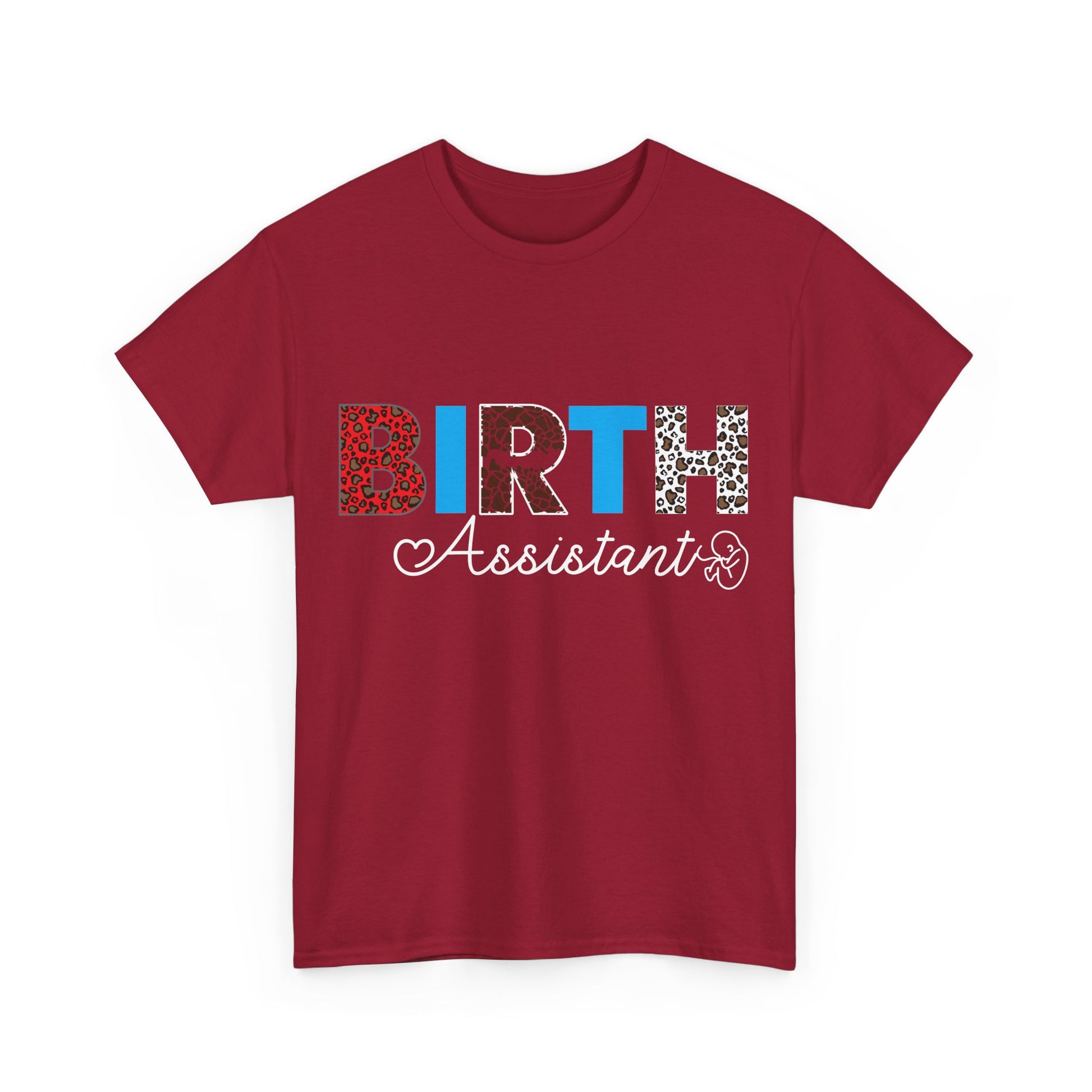 Camiseta de algodón grueso para asistente de parto