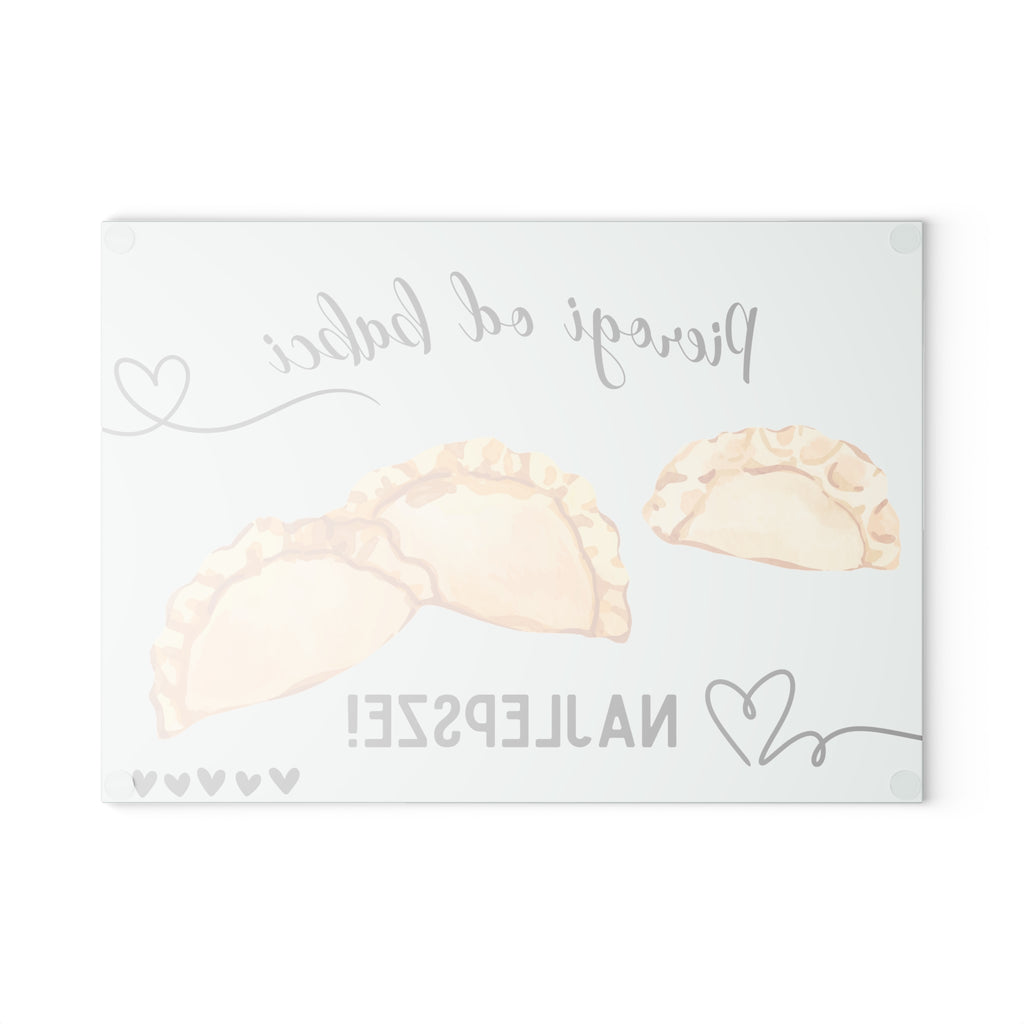 Pierogi od babci - Glass Cutting Board