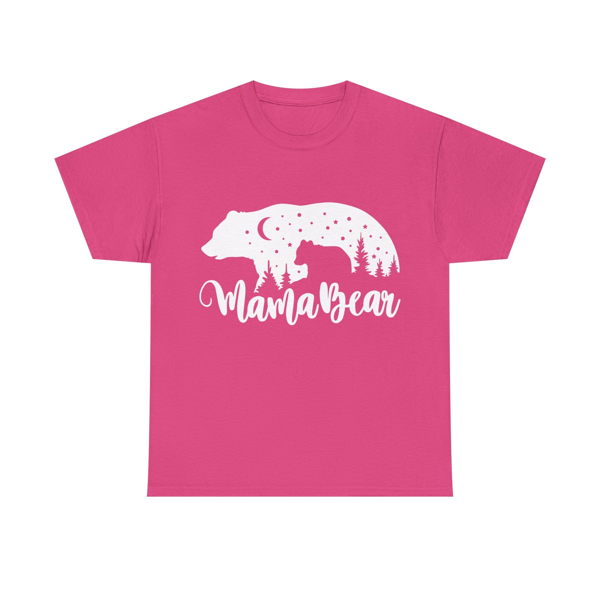 Camiseta de algodón grueso Mamá Osa 